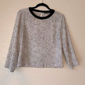 Long sleeve satin blouse